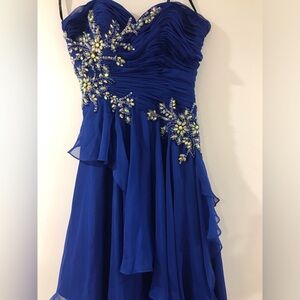 Beautiful strapless dress for a wedding